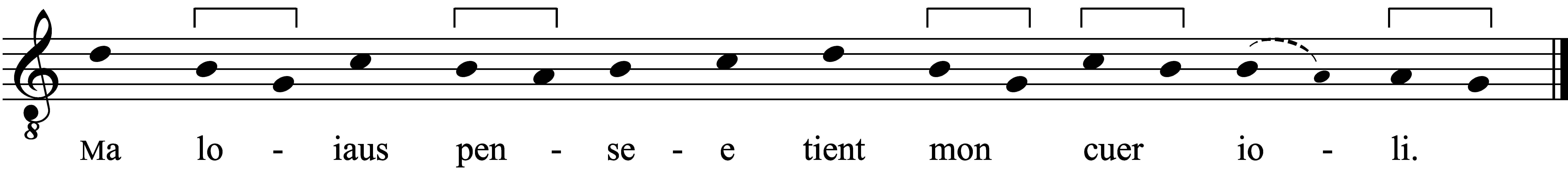 Refrain musical notation